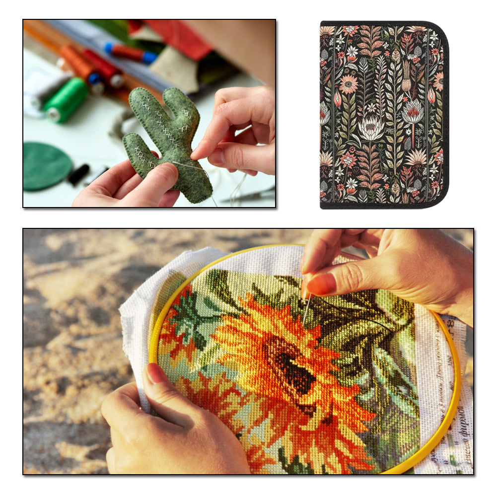 Cross Stitch Sewing Kit Portable Embroidery Sewing Kit for Adults Beginner