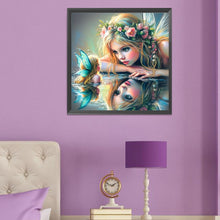 Load image into Gallery viewer, Butterfly Girl 50*50CM Full Round Drill Diamond Painting Drill Diamond Painting
