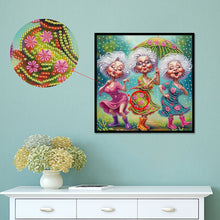 Load image into Gallery viewer, Cute Granny 30*30CM Special Shaped Drill Diamond Painting Drill Diamond Painting
