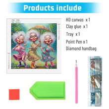 Load image into Gallery viewer, Cute Granny 30*30CM Special Shaped Drill Diamond Painting Drill Diamond Painting
