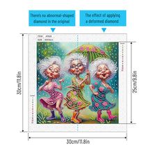 Load image into Gallery viewer, Cute Granny 30*30CM Special Shaped Drill Diamond Painting Drill Diamond Painting
