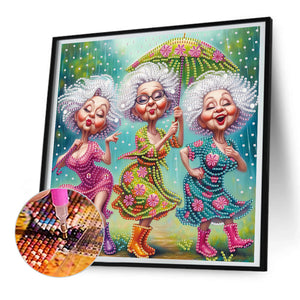 Cute Granny 30*30CM Special Shaped Drill Diamond Painting Drill Diamond Painting