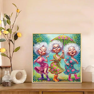 Cute Granny 30*30CM Special Shaped Drill Diamond Painting Drill Diamond Painting