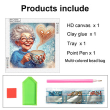 Load image into Gallery viewer, Cute Granny 30*30CM Special Shaped Drill Diamond Painting Drill Diamond Painting
