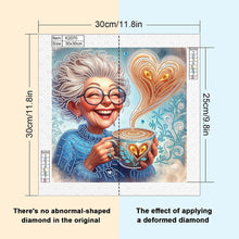 Load image into Gallery viewer, Cute Granny 30*30CM Special Shaped Drill Diamond Painting Drill Diamond Painting
