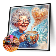 Load image into Gallery viewer, Cute Granny 30*30CM Special Shaped Drill Diamond Painting Drill Diamond Painting
