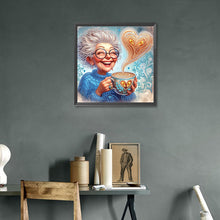 Load image into Gallery viewer, Cute Granny 30*30CM Special Shaped Drill Diamond Painting Drill Diamond Painting
