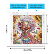 Load image into Gallery viewer, Cute Granny 30*30CM Special Shaped Drill Diamond Painting Drill Diamond Painting
