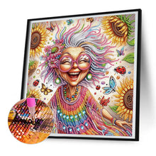 Load image into Gallery viewer, Cute Granny 30*30CM Special Shaped Drill Diamond Painting Drill Diamond Painting
