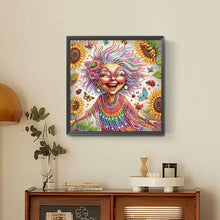 Load image into Gallery viewer, Cute Granny 30*30CM Special Shaped Drill Diamond Painting Drill Diamond Painting
