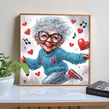 Load image into Gallery viewer, Cute Granny 30*30CM Special Shaped Drill Diamond Painting Drill Diamond Painting
