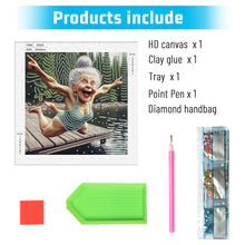 Load image into Gallery viewer, Cute Granny 30*30CM Special Shaped Drill Diamond Painting Drill Diamond Painting
