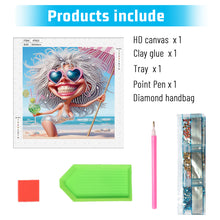 Load image into Gallery viewer, Cute Granny 30*30CM Special Shaped Drill Diamond Painting Drill Diamond Painting
