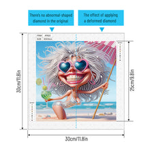 Load image into Gallery viewer, Cute Granny 30*30CM Special Shaped Drill Diamond Painting Drill Diamond Painting
