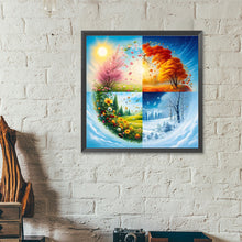 Load image into Gallery viewer, Four Seasons Scenery 40*40CM Full Round Drill Diamond Painting Drill Diamond Painting
