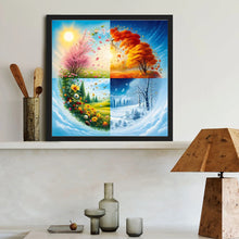 Load image into Gallery viewer, Four Seasons Scenery 40*40CM Full Round Drill Diamond Painting Drill Diamond Painting
