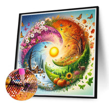 Load image into Gallery viewer, Four Seasons Scenery 40*40CM Full Round Drill Diamond Painting Drill Diamond Painting
