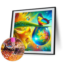 Load image into Gallery viewer, Butterfly Lily 30*30CM Full Round Drill Diamond Painting Drill Diamond Painting
