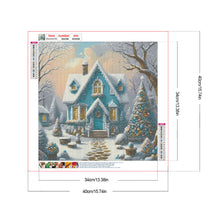 Load image into Gallery viewer, Christmas House 40*40CM Full Round Drill Diamond Painting Drill Diamond Painting
