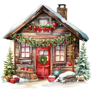 Christmas House 40*40CM Full Round Drill Diamond Painting Drill Diamond Painting