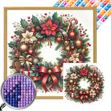 Load image into Gallery viewer, Christmas Wreath 30*30 CM Full AB Square Drill Diamond Painting Drill Diamond Painting
