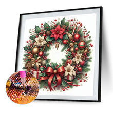 Load image into Gallery viewer, Christmas Wreath 30*30 CM Full AB Square Drill Diamond Painting Drill Diamond Painting
