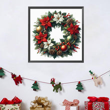 Load image into Gallery viewer, Christmas Wreath 30*30 CM Full AB Square Drill Diamond Painting Drill Diamond Painting
