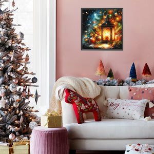 Christmas Tree Lights 30*30 CM Full AB Square Drill Diamond Painting Drill Diamond Painting