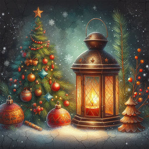 Christmas Tree Lights 30*30 CM Full AB Square Drill Diamond Painting Drill Diamond Painting