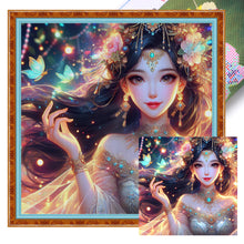 Load image into Gallery viewer, Huancan - Ancient Style Girl - 50*50CM 14CT 2 Stamped Cross Stitch
