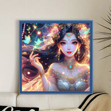 Load image into Gallery viewer, Huancan - Ancient Style Girl - 50*50CM 14CT 2 Stamped Cross Stitch
