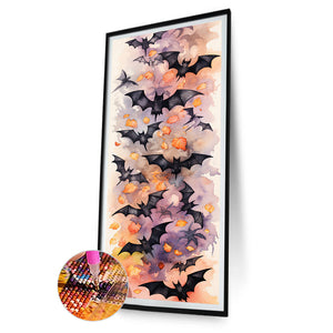 Halloween Bats 30*70CM Full Round Drill Diamond Painting Drill Diamond Painting