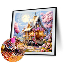 Load image into Gallery viewer, Mobile House Riverside Flowers 30*30CM Full Round Drill Diamond Painting Drill Diamond Painting
