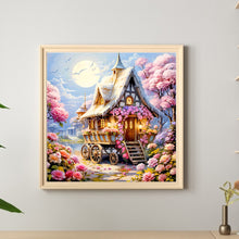 Load image into Gallery viewer, Mobile House Riverside Flowers 30*30CM Full Round Drill Diamond Painting Drill Diamond Painting
