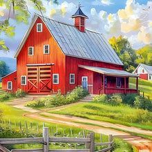 Load image into Gallery viewer, Ranch Barn 30*30CM Full Round Drill Diamond Painting Drill Diamond Painting
