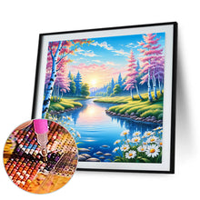 Load image into Gallery viewer, Flowery River 30*30CM Full Round Drill Diamond Painting Drill Diamond Painting
