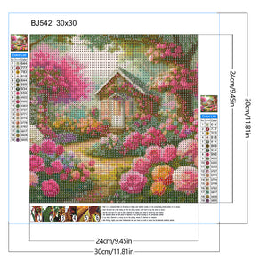 Rose Room 30*30CM Full Round Drill Diamond Painting Drill Diamond Painting