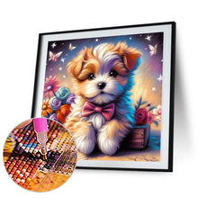 Load image into Gallery viewer, Yarn Dog 30*30CM Full Round Drill Diamond Painting Drill Diamond Painting
