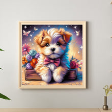 Load image into Gallery viewer, Yarn Dog 30*30CM Full Round Drill Diamond Painting Drill Diamond Painting
