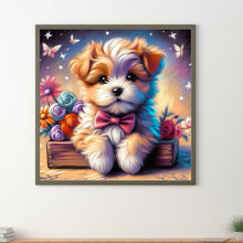 Load image into Gallery viewer, Yarn Dog 30*30CM Full Round Drill Diamond Painting Drill Diamond Painting
