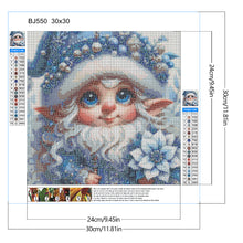 Load image into Gallery viewer, Christmas White-Haired Elf 30*30CM Full Round Drill Diamond Painting Drill Diamond Painting
