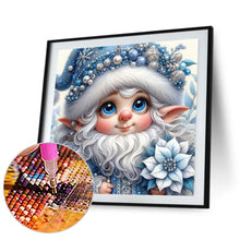 Load image into Gallery viewer, Christmas White-Haired Elf 30*30CM Full Round Drill Diamond Painting Drill Diamond Painting
