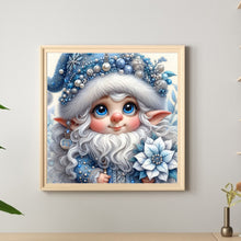 Load image into Gallery viewer, Christmas White-Haired Elf 30*30CM Full Round Drill Diamond Painting Drill Diamond Painting
