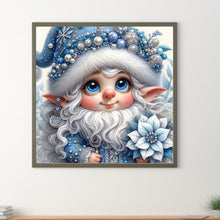 Load image into Gallery viewer, Christmas White-Haired Elf 30*30CM Full Round Drill Diamond Painting Drill Diamond Painting
