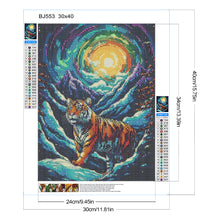 Load image into Gallery viewer, Tiger 30*40CM Full Round Drill Diamond Painting Drill Diamond Painting
