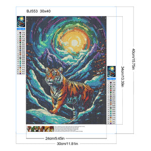 Tiger 30*40CM Full Round Drill Diamond Painting Drill Diamond Painting