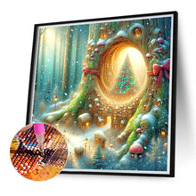 Load image into Gallery viewer, Christmas In The Forest Mini Town 30*30CM Full Round Drill Diamond Painting Drill Diamond Painting
