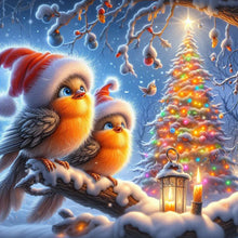 Load image into Gallery viewer, Christmas With Forest Birds 30*30CM(Canvas) Full Round Drill Diamond Painting
