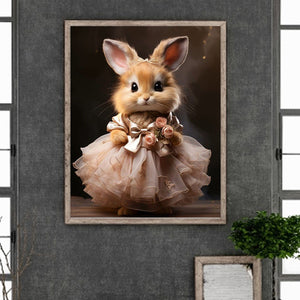 Tuxedo Bunny 40*50CM Full Round Drill Diamond Painting Drill Diamond Painting