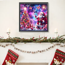 Load image into Gallery viewer, Santa Claus And The Dreamy Starry Sky 40*40CM Full Round Drill Diamond Painting Drill Diamond Painting
